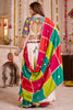 Tantalizing Multi-Color Cotton Navratri Lehenga Thread Work Choli