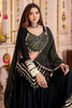 Captivating Black border Work Cotton Traditional Lehenga Choli With Dupatta