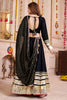 Captivating Black border Work Cotton Traditional Lehenga Choli With Dupatta