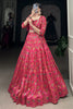 Cherished Pink Floral Print Tussar Silk Party Wear Lehenga Choli