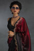 Winsome Red Diamond Work Satin Wedding Wear Saree With Blouse