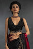 Winsome Red Diamond Work Satin Wedding Wear Saree With Blouse
