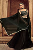 Gorgeous Black Embroidered Georgette Party Wear Lehenga Choli