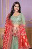 Delightful Pista Green Embroidered Viscose Lehenga Choli With Dupatta