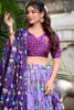 Astonishing Lavender Patola Printed Silk Event Wear Lehenga Choli