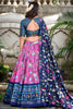 Marvelous Pink Patola Printed Silk Lehenga Choli With Dupatta