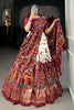 Gorgeous Off-White kalamkari Printed Silk Traditional Lehenga Choli