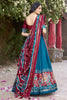 Marvelous Teal Blue Patola Printed Tussar Silk Lehenga With Blouse