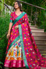 Winning Off-White Kalamkari Print Dola Silk Wedding Wear Lehenga Choli