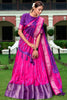 Adorable Pink Shibori Printed Silk Event Wear Lehenga Choli