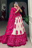 Wonderful Pink Bandhani Printed Silk Traditional Lehenga Choli