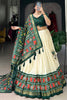 Charming Green Patola Printed Tussar Silk Festival Wear Lehenga Choli