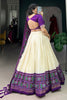 Tantalizing Purple Patola Printed Tussar Silk Traditional Lehenga Choli