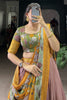 Astonishing Lilac Printed Silk Onam Special Lehenga Choli With Dupatta