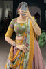 Astonishing Lilac Printed Silk Onam Special Lehenga Choli With Dupatta