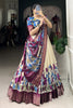 Surprising Off-White Printed Silk Traditional Lehenga Choli With Dupatta