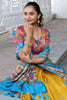 Ravishing Mustard Yellow Kalamkari Print Dola Silk Lehenga With Blouse