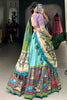 Winning Sea Green Kalamkari Print Silk Festival Wear Lehenga Choli