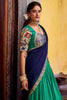 Superb Green Kalamkari Printed Silk Festival Wear Half Saree Lehenga