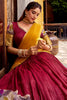 Magnetic Red Kalamkari Printed Chanderi Silk Half Saree Lehenga