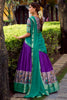Incredible Purple Zari Weaving Silk Onam Special Half Saree Lehenga Choli
