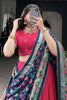 Precious Pink Digital Printed Tussar Silk Festival Wear Lehenga Choli