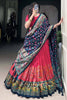 Precious Pink Digital Printed Tussar Silk Festival Wear Lehenga Choli