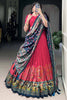Precious Pink Digital Printed Tussar Silk Festival Wear Lehenga Choli