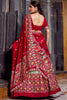Beautiful Sage Green Ikkat Printed Silk Festival Wear Lehenga Choli