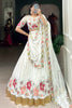 Impressive Off-White Embroidered Georgette Function Wear Lehenga Choli