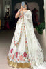 Impressive Off-White Embroidered Georgette Function Wear Lehenga Choli