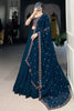Gorgeous Navy-Blue Thread Work Georgette Wedding Wear Lehenga Choli