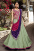 Adorable Sea Green Thread Work Silk Festival Wear Lehenga Choli