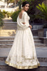 Attractive Off-White Thread Work Silk Wedding Wear Lehenga Choli