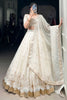 Tantalizing Off-White Sequins Work Silk Wedding Wear Lehenga Choli