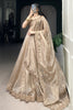 Beautiful Golden Sequins Organza Wedding Lehenga Choli With Dupatta