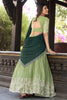 Lavish Pista Green Hotfix Work Organza Mehendi Wear Lehenga Choli