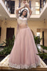 Amazing Baby Pink Thread Embroidered Silk Engagement Lehenga Choli