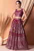 Alluring Dark Pink Sequins Georgette Event Wear Lehenga Choli