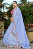 Wonderful Light Blue Thread Work Viscose Wedding Wear Lehenga Choli