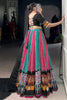 Gorgeous Pink Bandhani Printed Rayon Navratri Wear Lehenga Choli