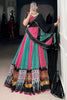 Gorgeous Pink Bandhani Printed Rayon Navratri Wear Lehenga Choli