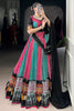 Gorgeous Pink Bandhani Printed Rayon Navratri Wear Lehenga Choli