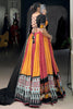 Adorable Yellow Ajarakh Printed Rayon Navratri Wear Lehenga Choli
