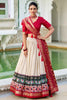 Beautiful Off-White Patola Printed Silk Festival Wear Lehenga Choli