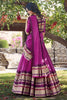 Delightful Pink Zari Weaving Chanderi Event Wear Lehenga Choli