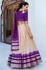 Beautiful Off-White Zari Weaving Chanderi Traditional Lehenga Choli