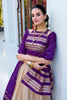 Beautiful Off-White Zari Weaving Chanderi Traditional Lehenga Choli