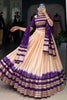 Ravishing Off-White Zari Weaving Chanderi Traditional Lehenga Choli
