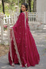 Bewitching Rani Pink Georgette Festival Wear Gown With Dupatta